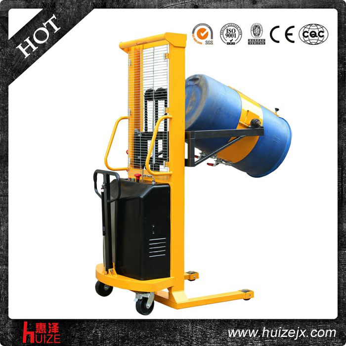 半電動多功能油桶車（單門架，夾塑桶）2