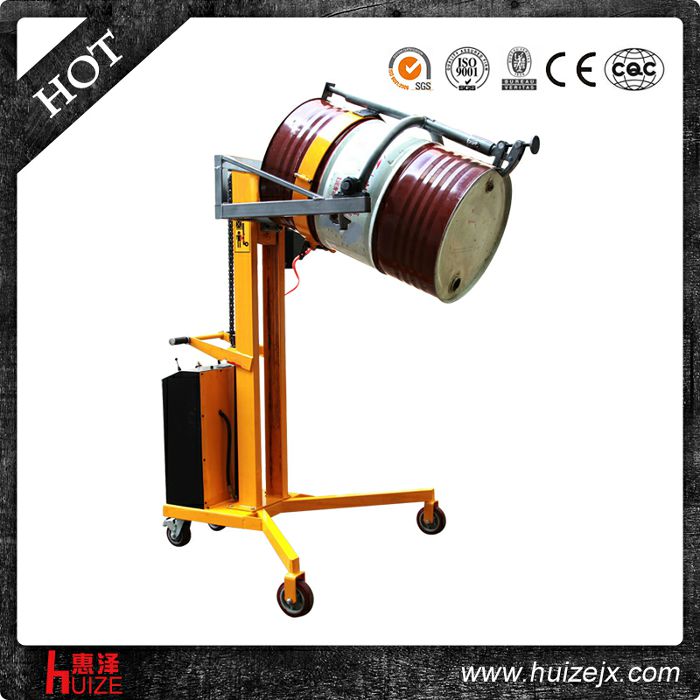 半電動(dòng)油桶車（直角腿，夾鐵桶翻轉(zhuǎn)）