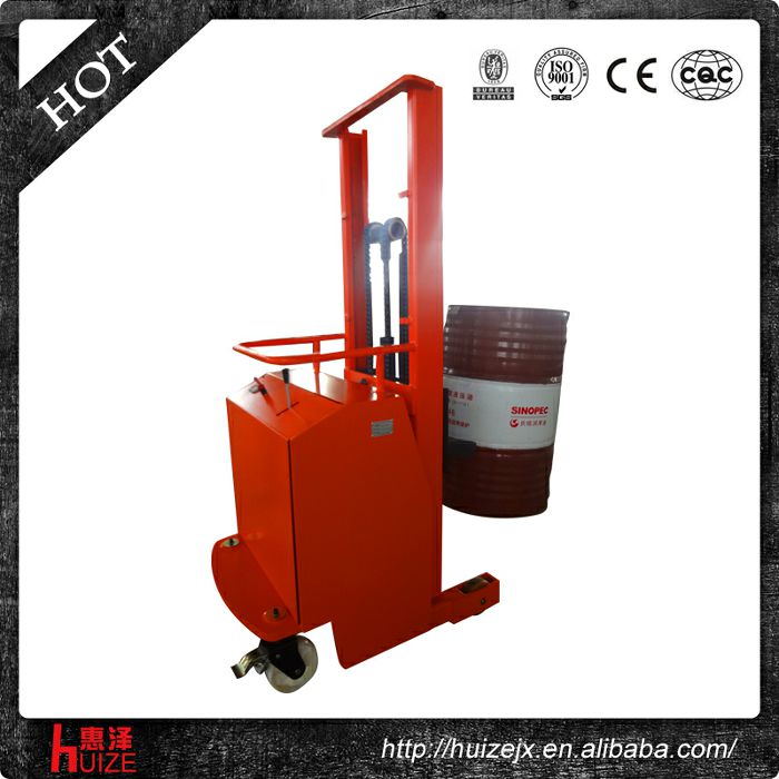 半電動(dòng)配重油桶車（無(wú)底腿,只堆垛，不翻轉(zhuǎn)）